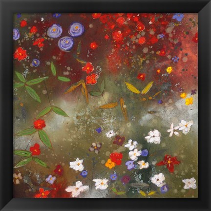 Framed Gardens in the Mist III Print