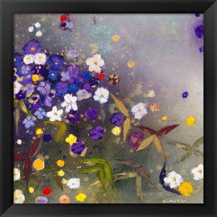 Framed Gardens in the Mist IX Print