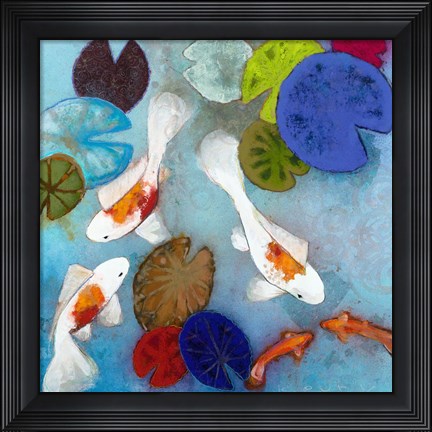 Framed Koi 1 Print
