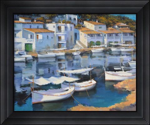 Framed Cala Figuera Print