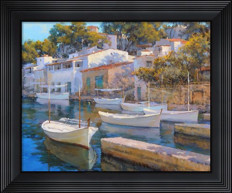Framed Cala Figuera 24 Print
