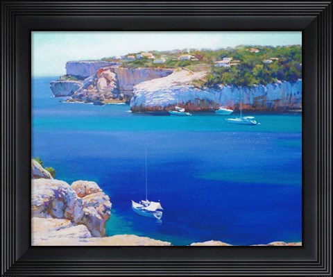 Framed Cala Llombards Print