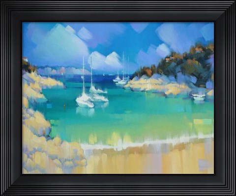 Framed Cala Llombards IV Print