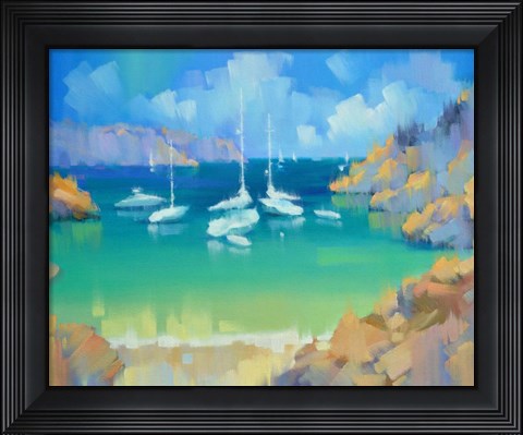 Framed Cala Llombards VI Print