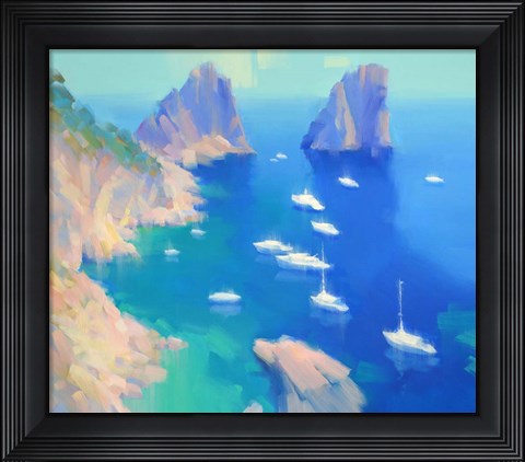 Framed Capri II Print