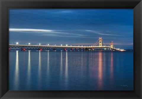 Framed Mackinac Bridge Print