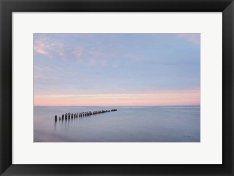 Framed Lake Superior Old Pier II Print