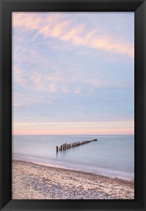 Framed Lake Superior Old Pier I Print