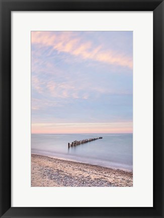 Framed Lake Superior Old Pier I Print