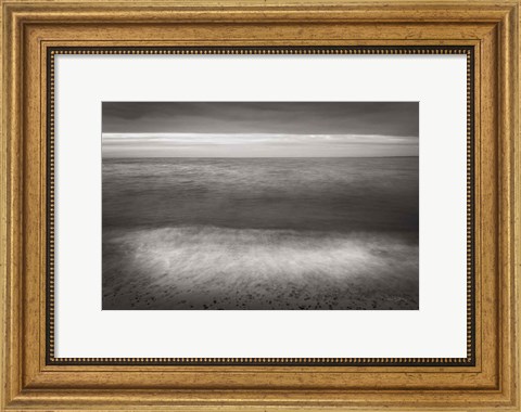Framed Lake Superior Beach II BW Print