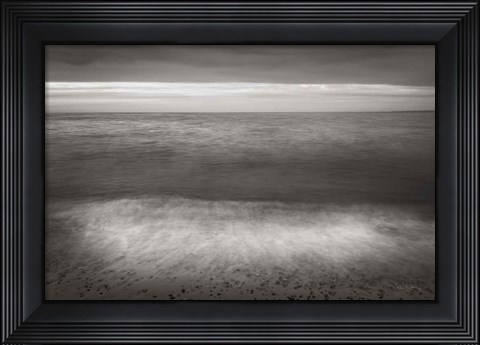 Framed Lake Superior Beach II BW Print