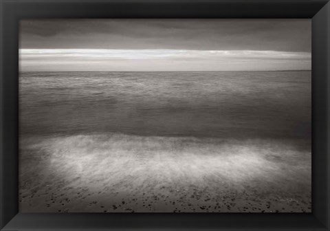 Framed Lake Superior Beach II BW Print