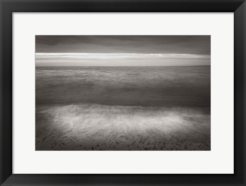 Framed Lake Superior Beach II BW Print