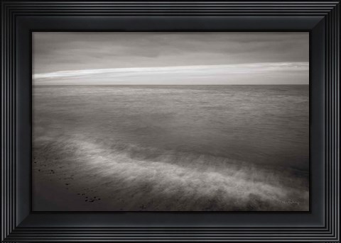 Framed Lake Superior Beach I BW Print