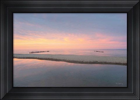Framed Lake Superior Beach IV Print