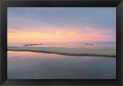 Framed Lake Superior Beach IV Print