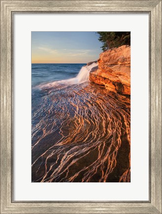 Framed Pictured Rocks Michigan I Print