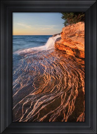Framed Pictured Rocks Michigan I Print