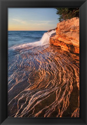 Framed Pictured Rocks Michigan I Print