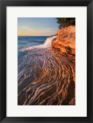 Framed Pictured Rocks Michigan I Print