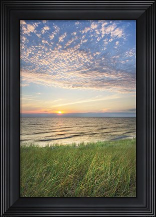 Framed Lake Michigan Sunset I Print