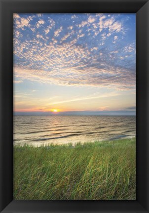 Framed Lake Michigan Sunset I Print