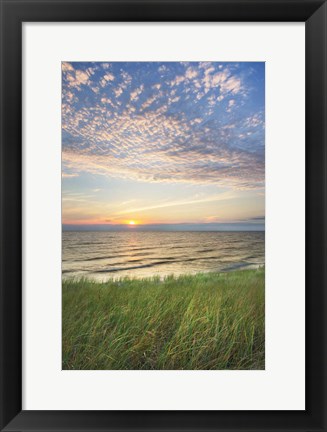 Framed Lake Michigan Sunset I Print