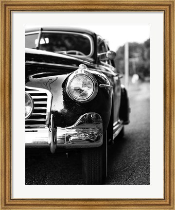 Framed Classic Car II Crop Print
