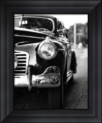 Framed Classic Car II Crop Print