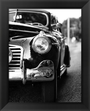 Framed Classic Car II Crop Print