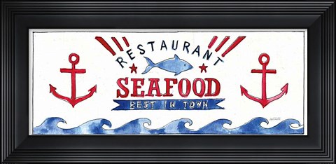 Framed Seafood Shanty X Print