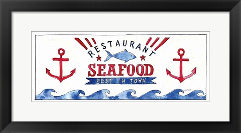 Framed Seafood Shanty X Print