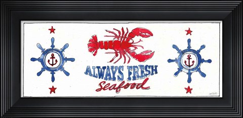 Framed Seafood Shanty XI Print