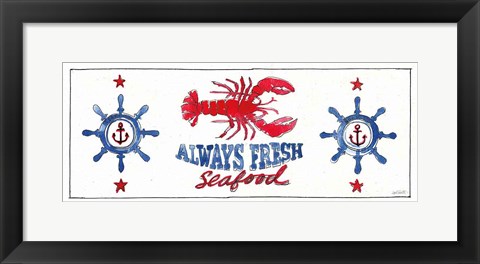 Framed Seafood Shanty XI Print