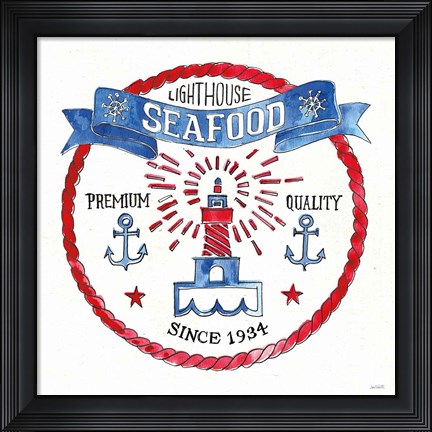 Framed Seafood Shanty VI Print