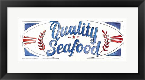 Framed Seafood Shanty VIII Print