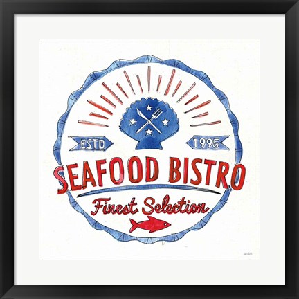 Framed Seafood Shanty VII Print