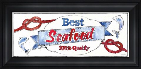 Framed Seafood Shanty IX Print