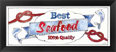 Framed Seafood Shanty IX Print