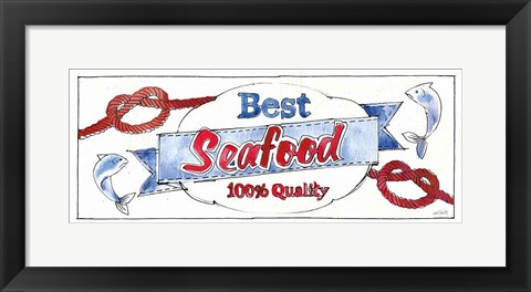 Framed Seafood Shanty IX Print