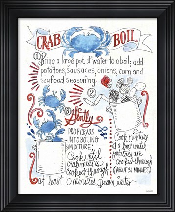 Framed Seafood Shanty IV Print