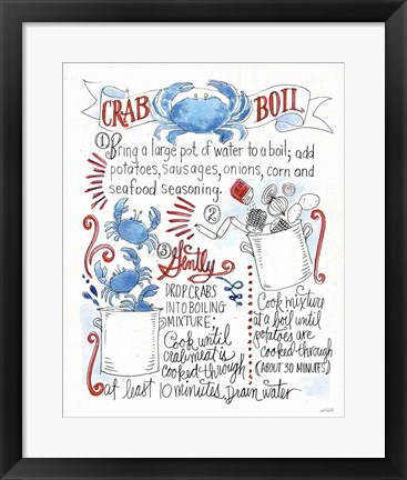 Framed Seafood Shanty IV Print