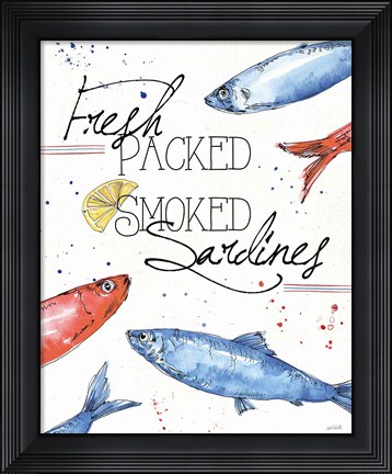 Framed Seafood Shanty III Print