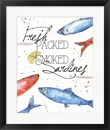 Framed Seafood Shanty III Print