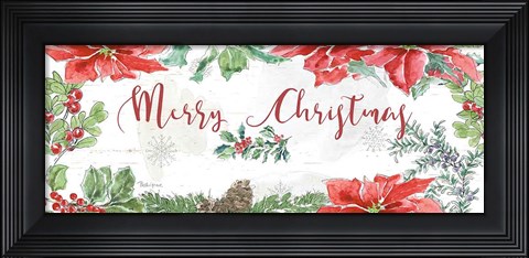 Framed Farmhouse Holidays Merry Christmas Print
