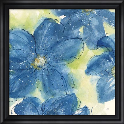 Framed Starlight Clematis II Print