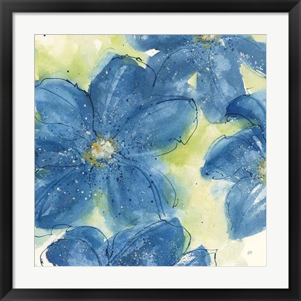 Framed Starlight Clematis II Print