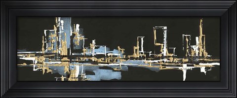 Framed Urban Gold VI Print