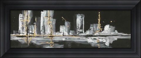 Framed Urban Gold V Print