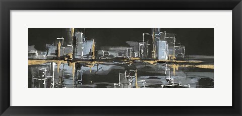 Framed Urban Gold II Print